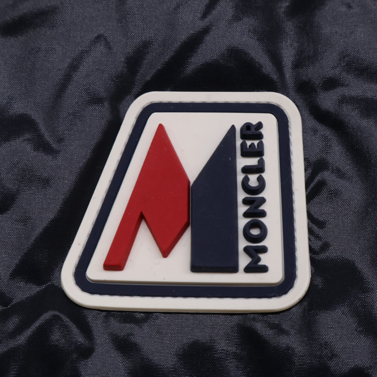 MONCLER CHARTREUSE Rubber Logo Jacket Navy/White Size 2