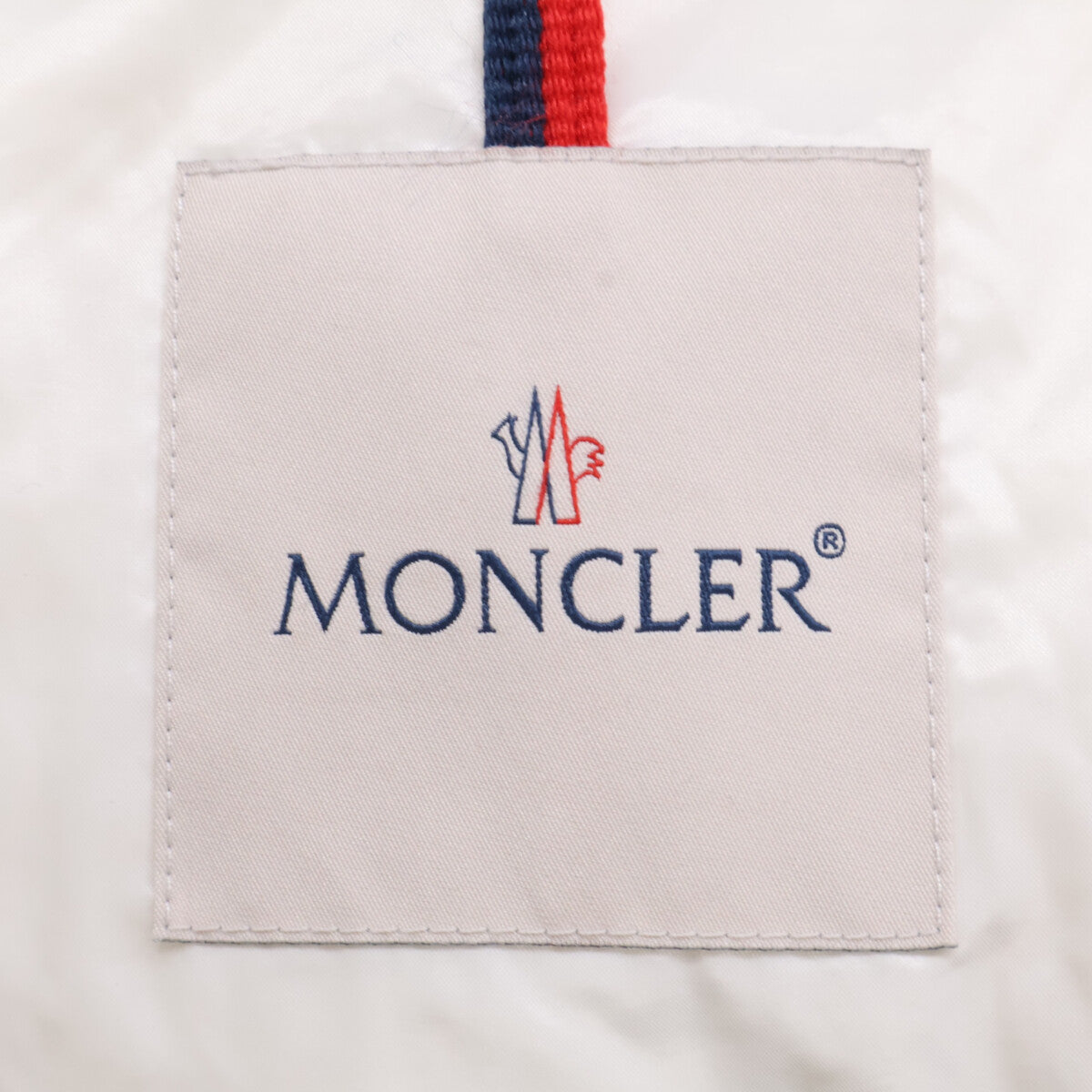 MONCLER CHARTREUSE Rubber Logo Jacket Navy/White Size 2