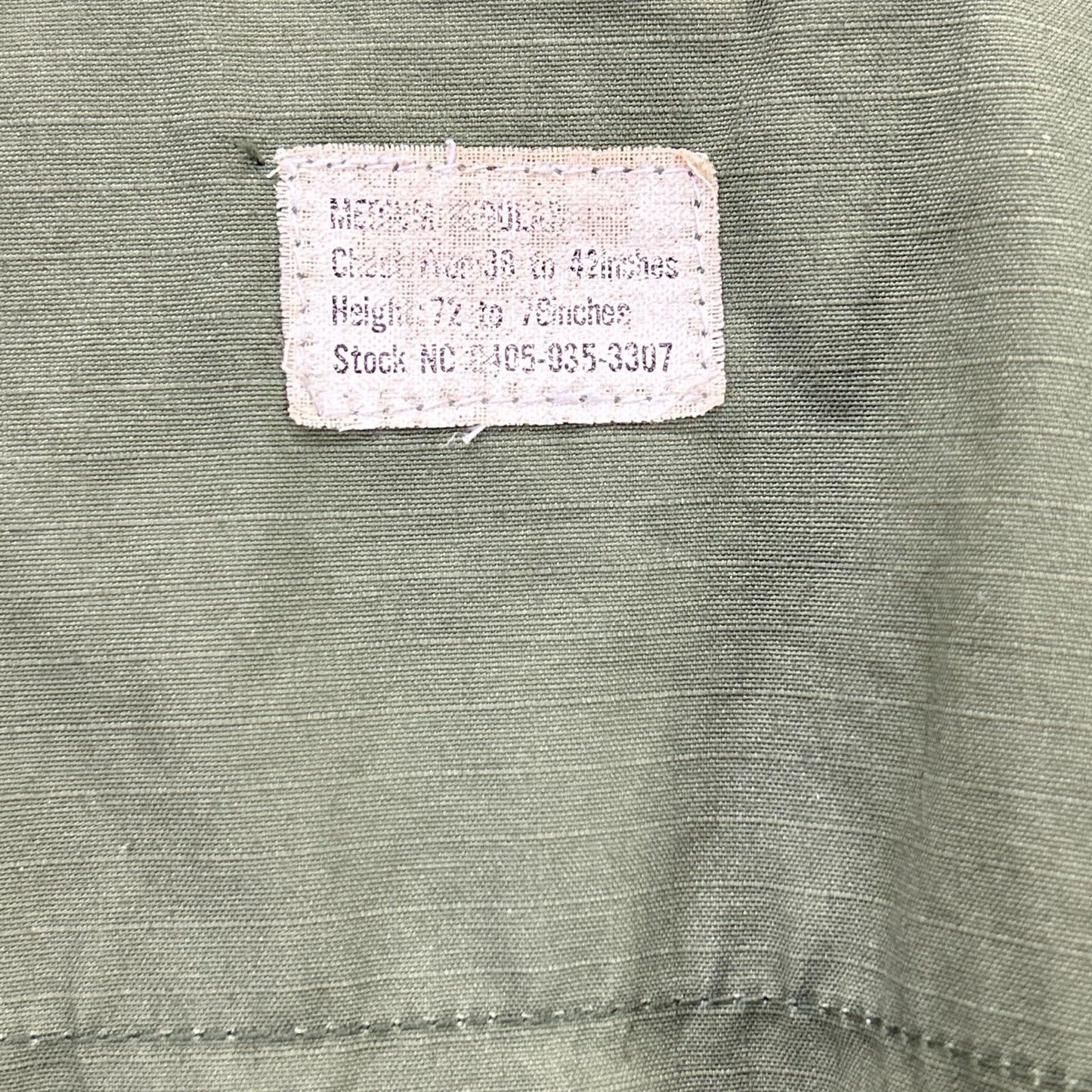 U.S.ARMY 60s Khaki Ripstop Jungle Jacket M/R Size M/R