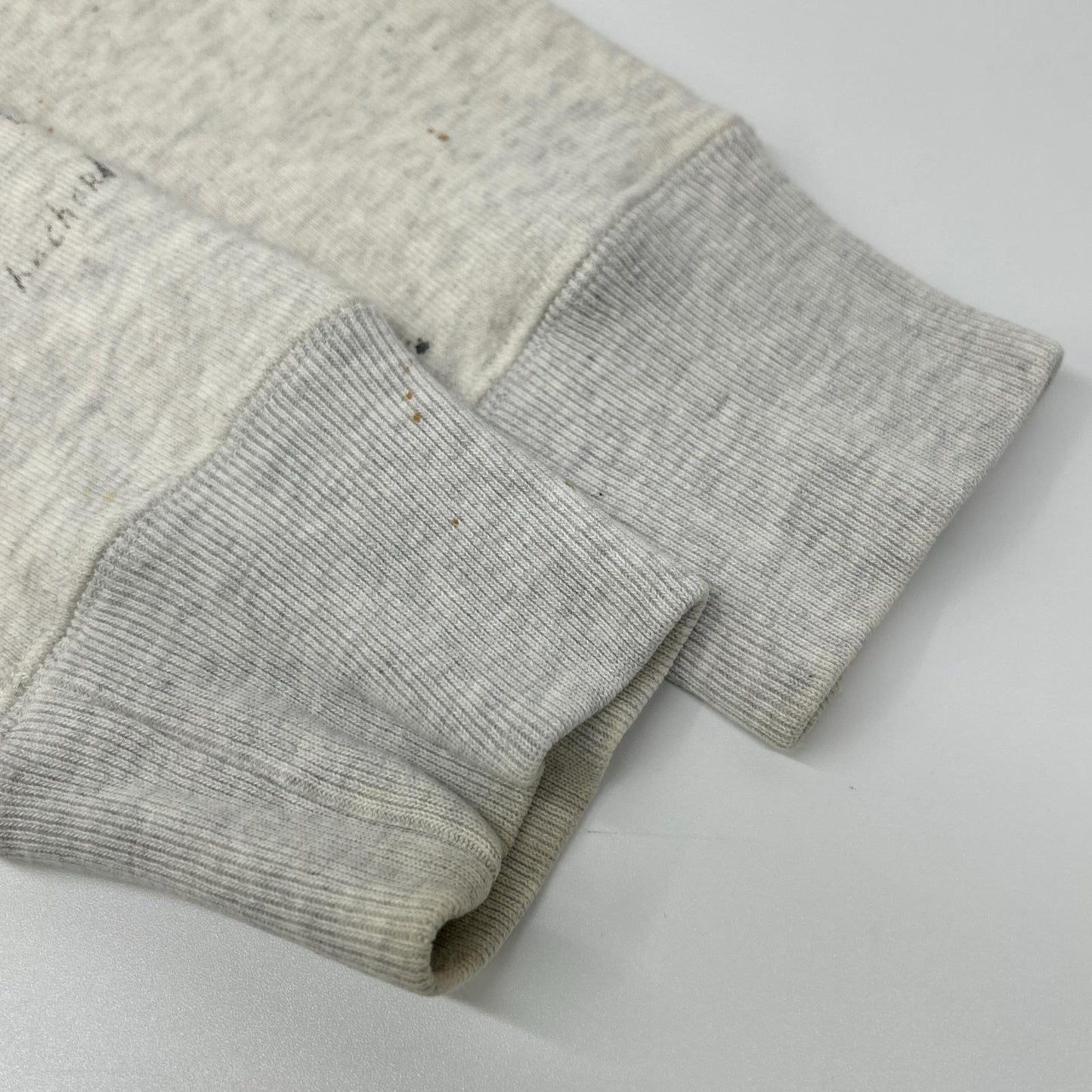 GLADHAND Beige Hand-Painted Leaf Finish Sweatshirt Size S