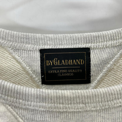 GLADHAND Beige Hand-Painted Girl Finish Sweatshirt Size S