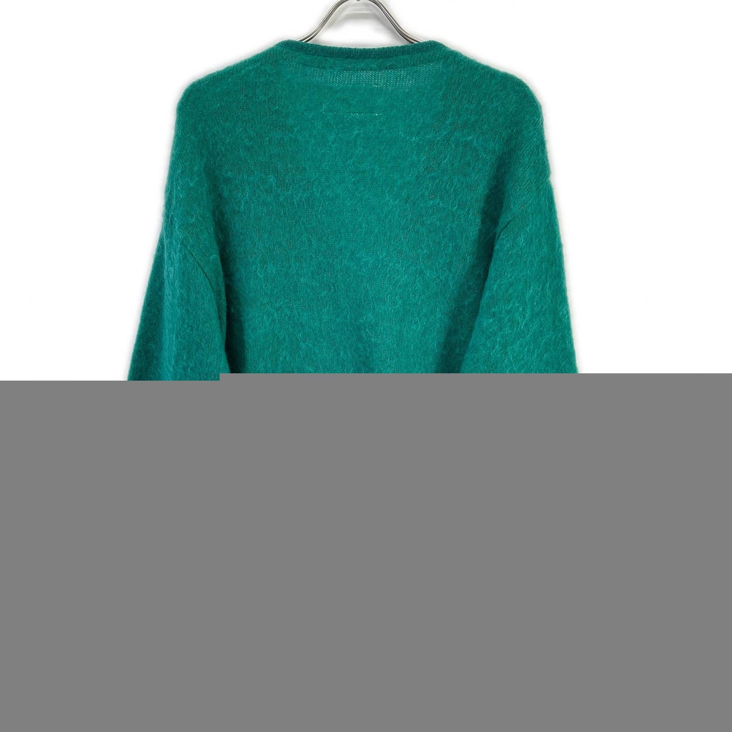 WACKO MARIA Green Wool Blend Mohair Knit Cardigan Size L