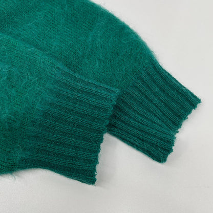 WACKO MARIA Green Wool Blend Mohair Knit Cardigan Size L