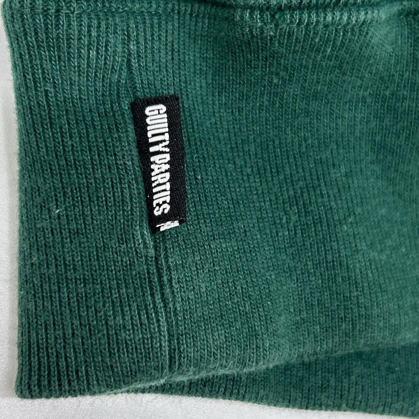 WACKO MARIA Green Cotton Front Logo Hoodie Size L