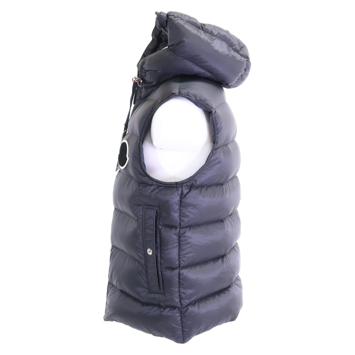 MONCLER VANOISE GILET Hooded Down Vest Black Size 4