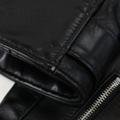 schott 613SJH ONESTAR Horsehide Double Rider Black Size 36