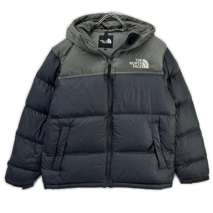 THE NORTH FACE Nuptse Hoodie Down Jacket Gray Size M