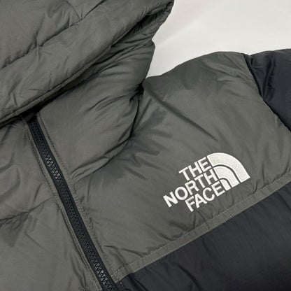 THE NORTH FACE Nuptse Hoodie Down Jacket Gray Size M