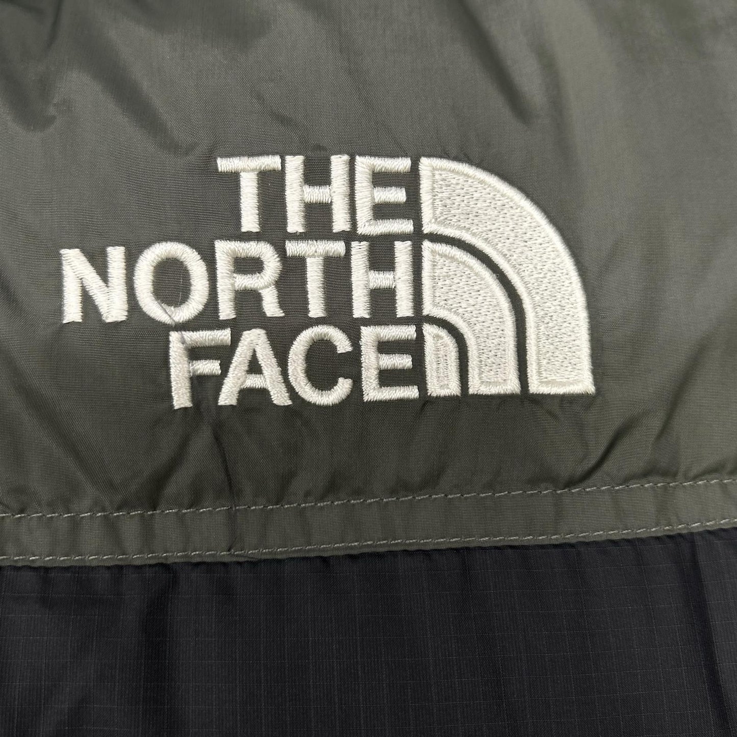 THE NORTH FACE Nuptse Hoodie Down Jacket Gray Size M