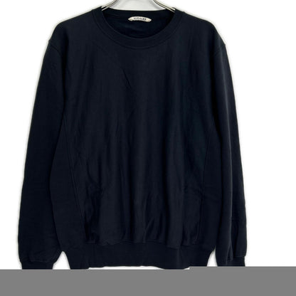 AURALEE 26SS Elastic High Gauge Sweat P/O Ink Black Size 3
