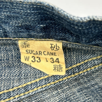 SUGAR CANE SC40401 Indigo ALOHA Denim Jeans Size 33/34