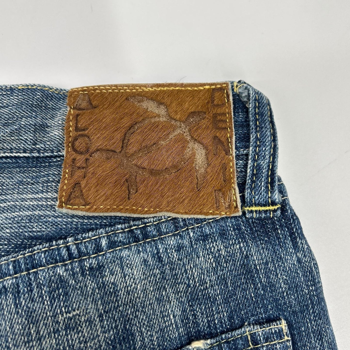 SUGAR CANE SC40401 Indigo ALOHA Denim Jeans Size 33/34
