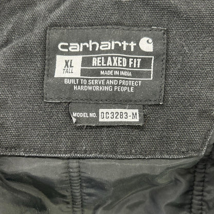 carhartt 103283 Black Traditional Duck Work Jacket Size XL