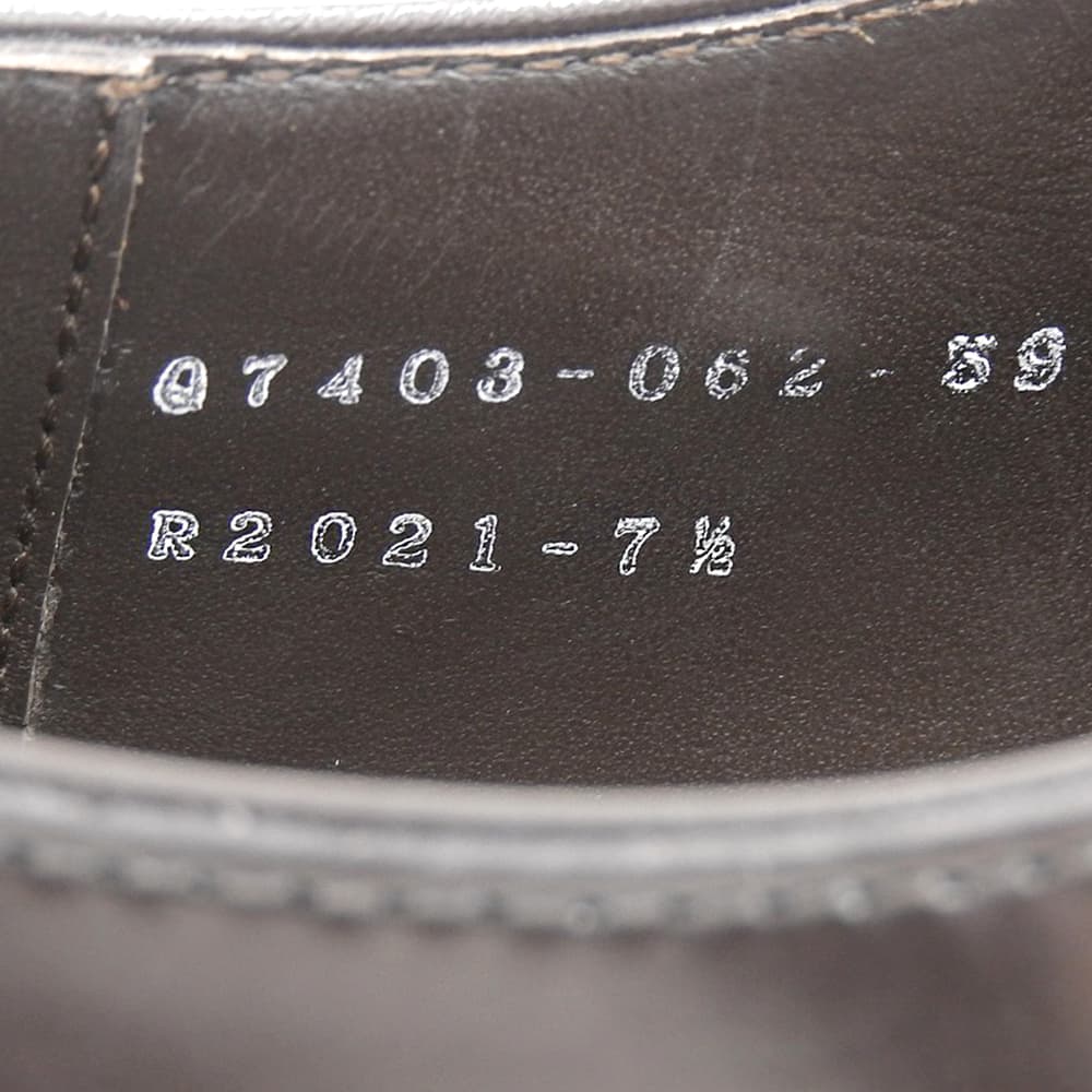 SANYO YAMACHO Kenzaburo U-Tip Leather Dress Shoes Size 7.5