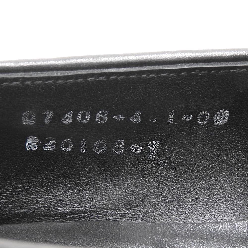 SHIKASABURO R Nubuck Tassel Loafers Black Size 7