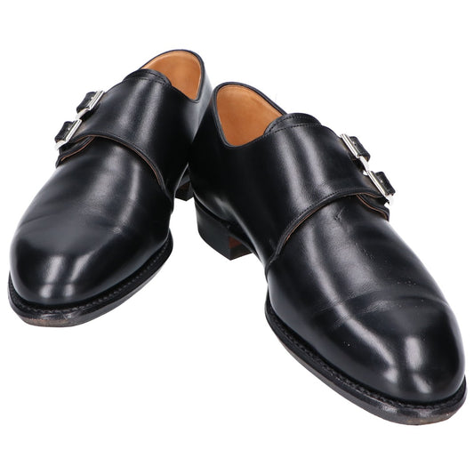 Sanyo Yamacho Yoshinojo Double Monk Strap Shoes Black Size 7
