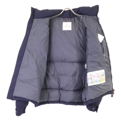 MONCLER MONTGENEVRE Wool Hooded Down Jacket Navy Size 2