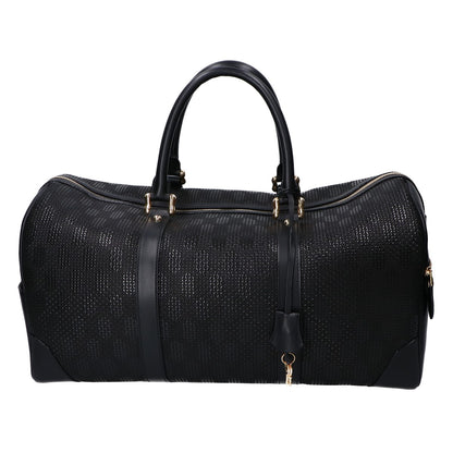 INDEN-YA Black Urushi Deer Leather Boston Bag Size ONE SIZE