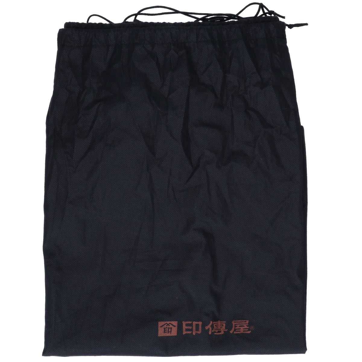 INDEN-YA Black Urushi Deer Leather Boston Bag Size ONE SIZE