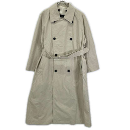 YLEVE '24 Light Beige Double-breasted Long Coat Size 1