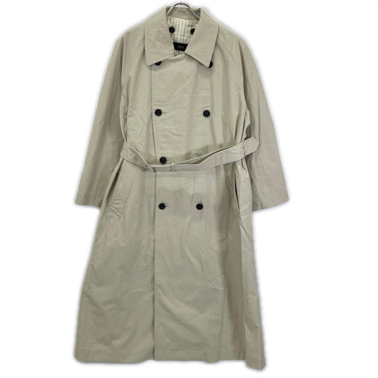 YLEVE '24 Light Beige Double-breasted Long Coat Size 1