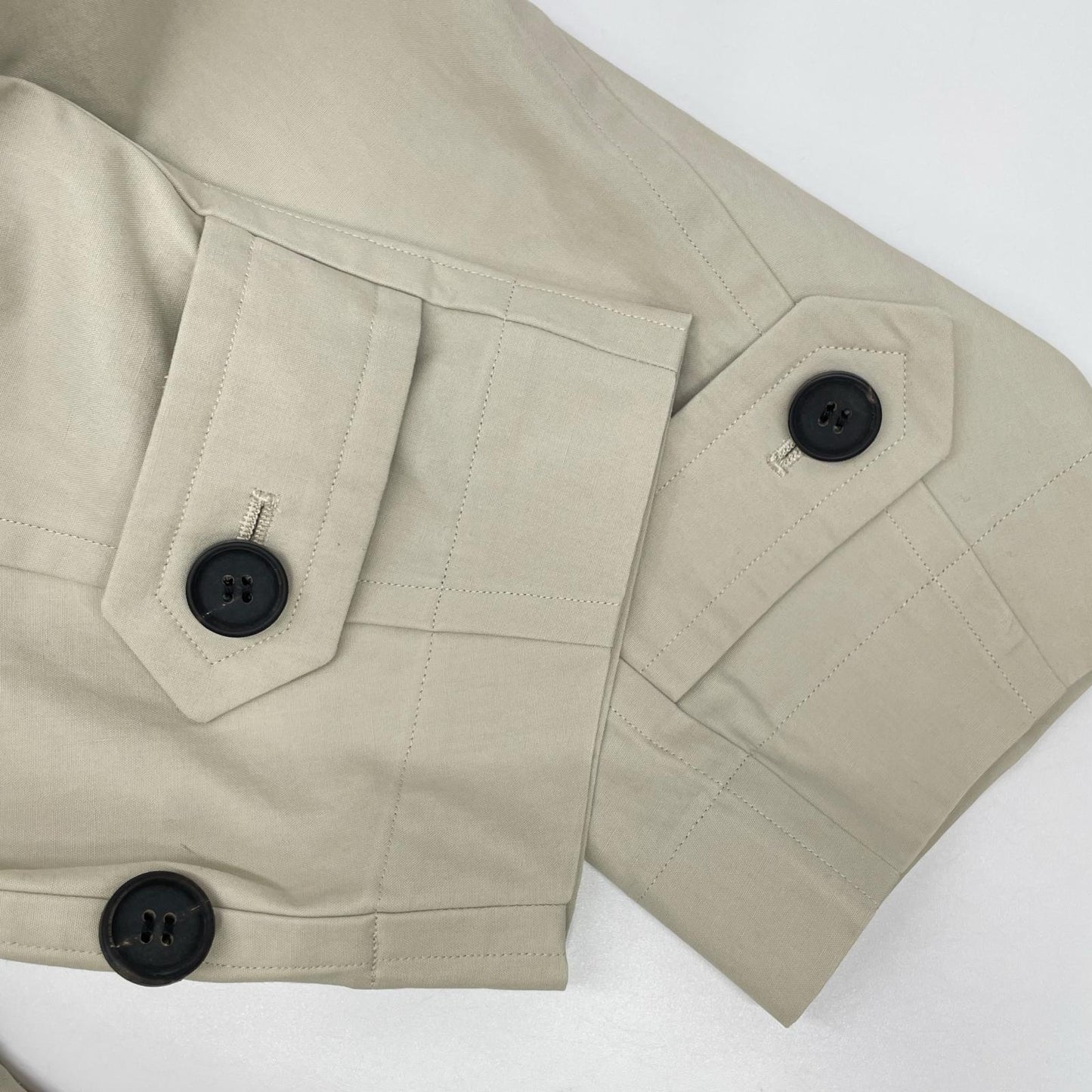 YLEVE '24 Light Beige Double-breasted Long Coat Size 1