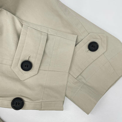 YLEVE '24 Light Beige Double-breasted Long Coat Size 1