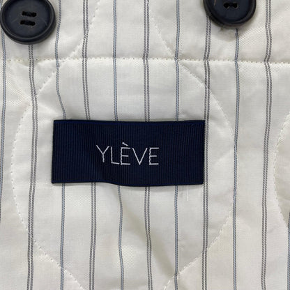 YLEVE '24 Light Beige Double-breasted Long Coat Size 1