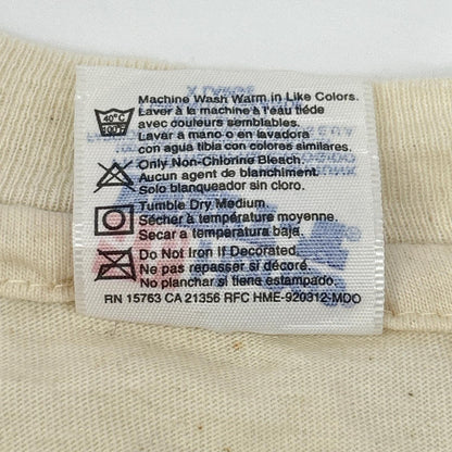 Hanes 90s USA Bass Brewery Logo Print T-Shirt White Coat Size XL