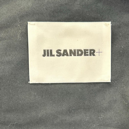 JILSANDER Black Cotton Zip-Up Short Sleeve Shirt Size 44