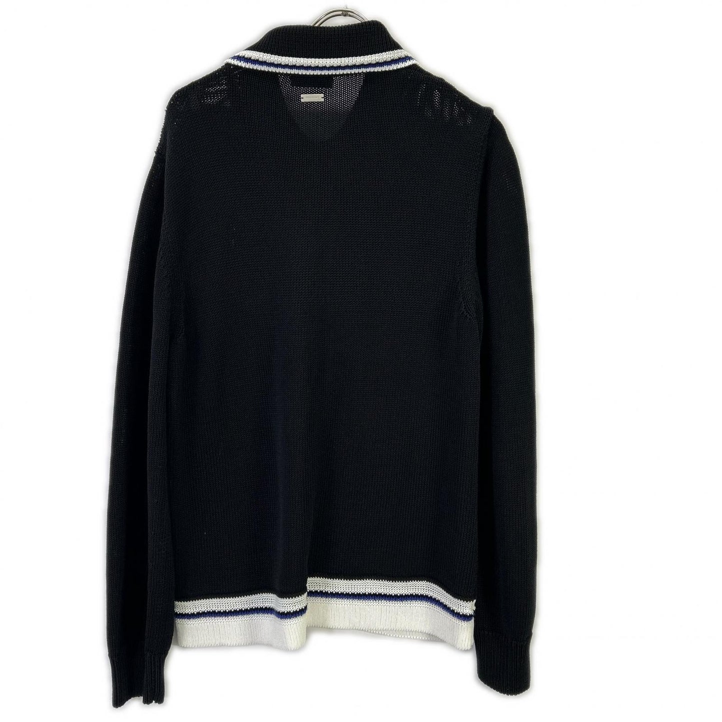 SalvatoreFerragamo 24SS Rayon Knit Polo Black Size M