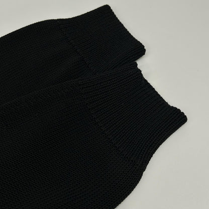 SalvatoreFerragamo 24SS Rayon Knit Polo Black Size M