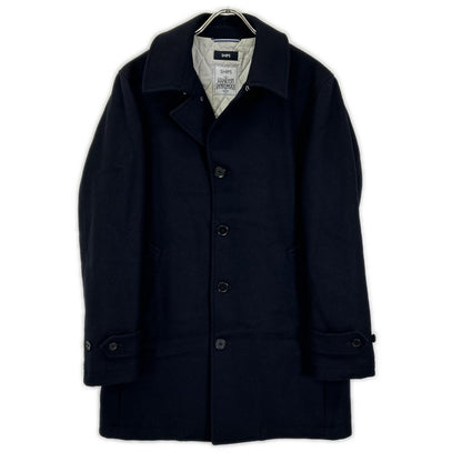 SHIPS Hamilton Lambswool Melton P-Coat Navy Size L