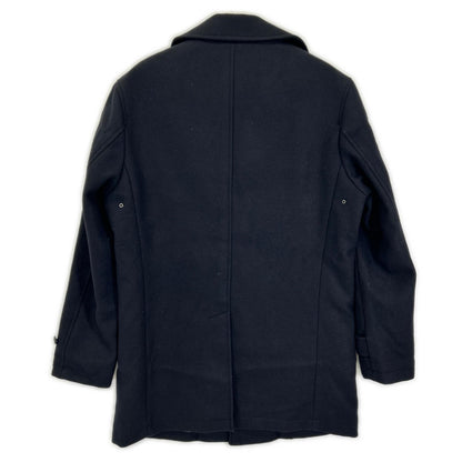 SHIPS Hamilton Lambswool Melton P-Coat Navy Size L