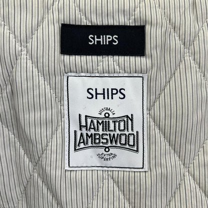 SHIPS Hamilton Lambswool Melton P-Coat Navy Size L