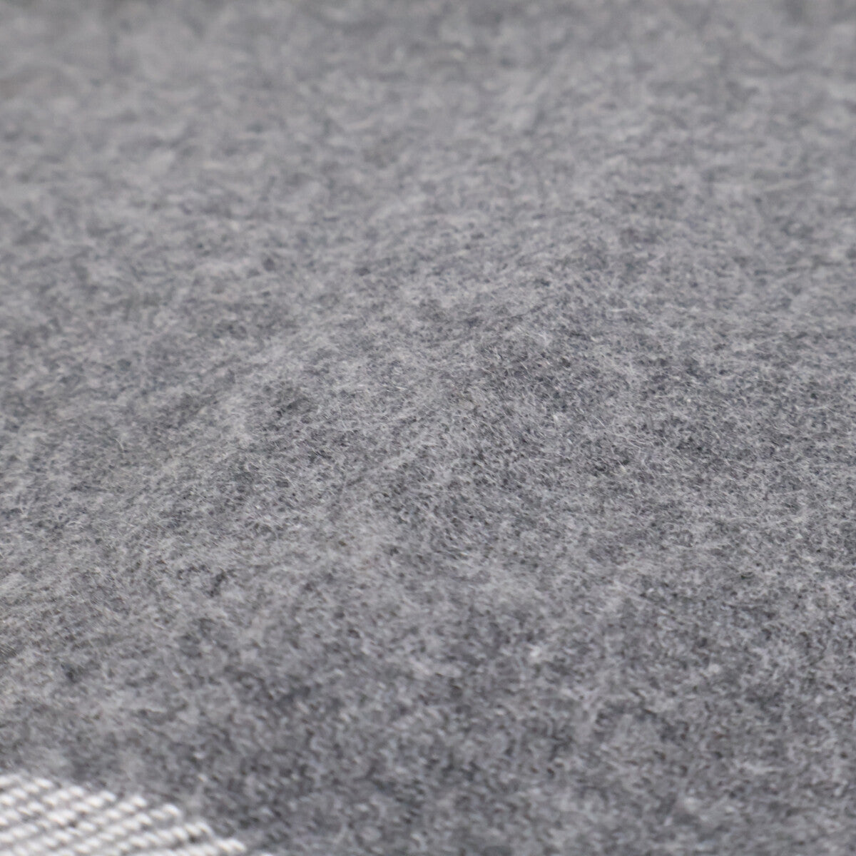 Johnstons Cashmere Wool Fringe Scarf Gray Size ONE SIZE