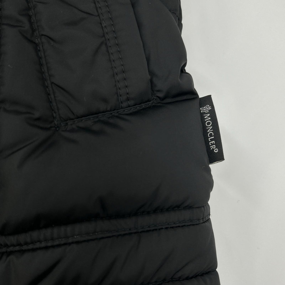 MONCLER Ribera Fur Hooded Down Jacket Black Size 1