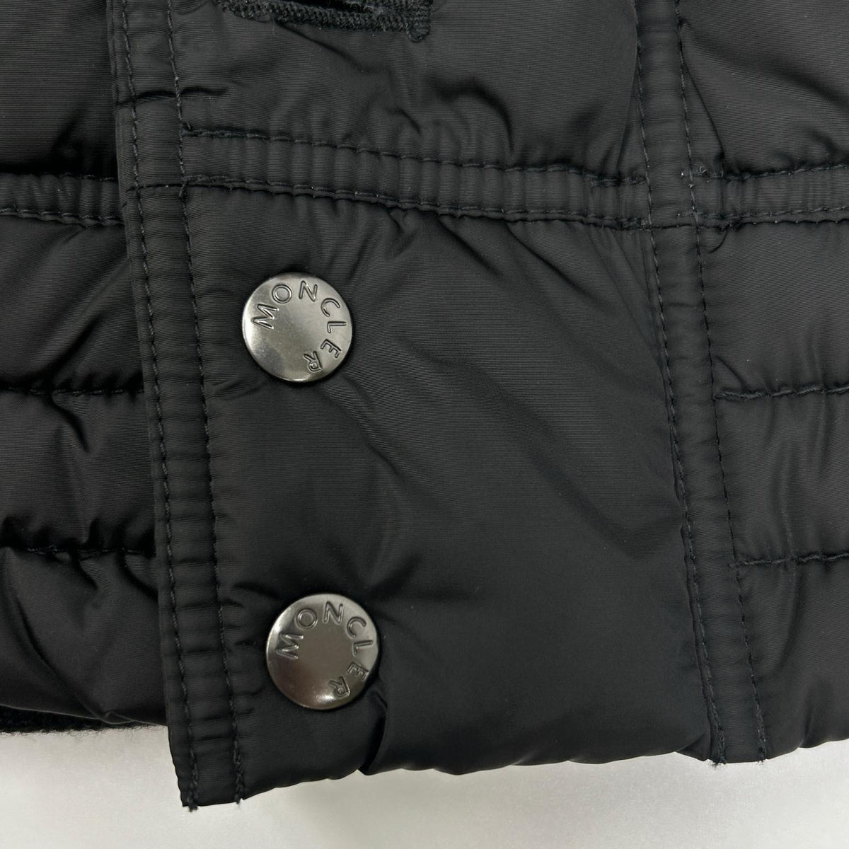 MONCLER Ribera Fur Hooded Down Jacket Black Size 1