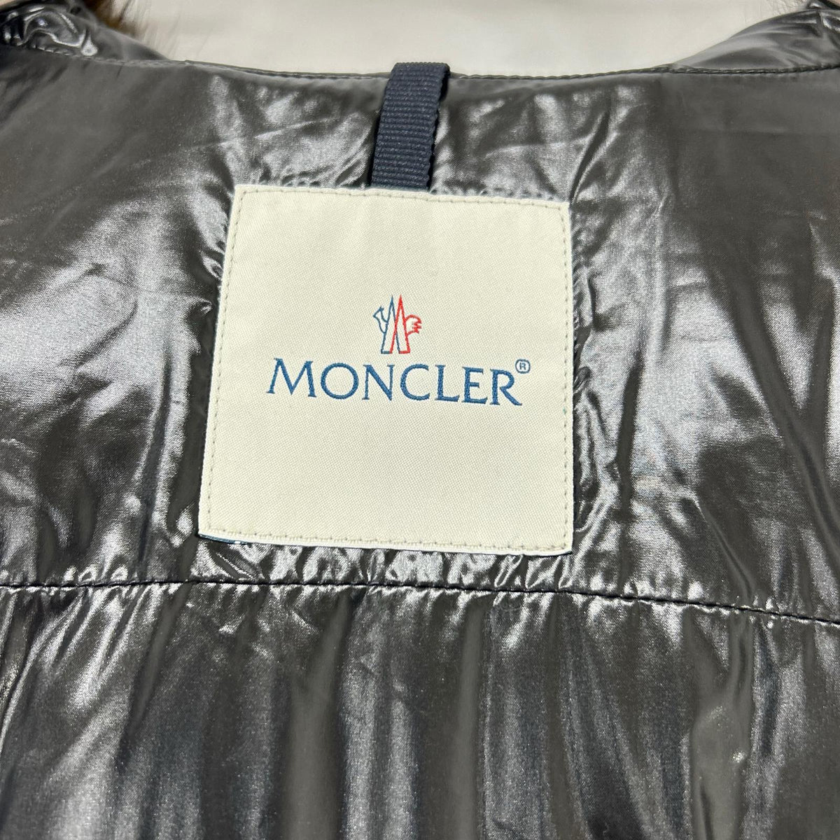 MONCLER Ribera Fur Hooded Down Jacket Black Size 1