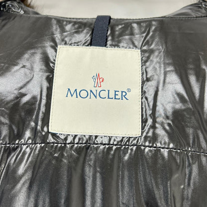 MONCLER Ribera Fur Hooded Down Jacket Black Size 1