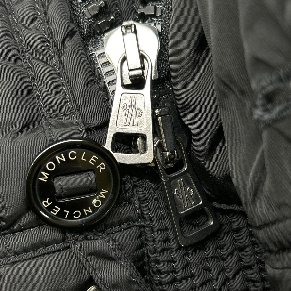 MONCLER Ribera Fur Hooded Down Jacket Black Size 1