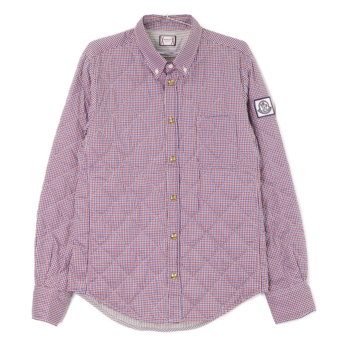 MONCLER Gamme Bleu Check Down Shirt Multi Size 1