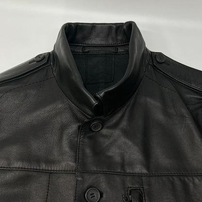 NeilBarrett Lamb Leather Military Jacket Black Size M
