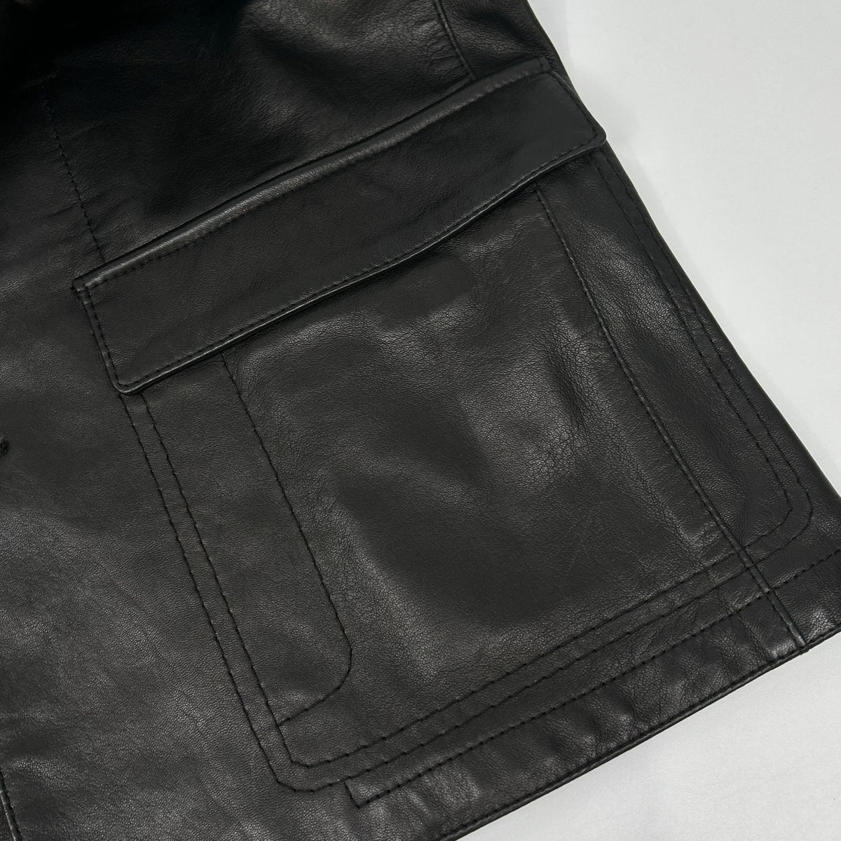 NeilBarrett Lamb Leather Military Jacket Black Size M