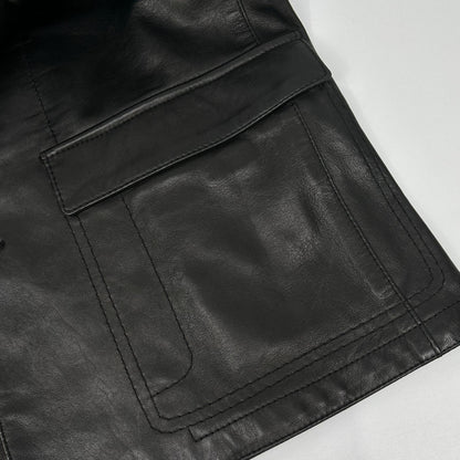 NeilBarrett Lamb Leather Military Jacket Black Size M