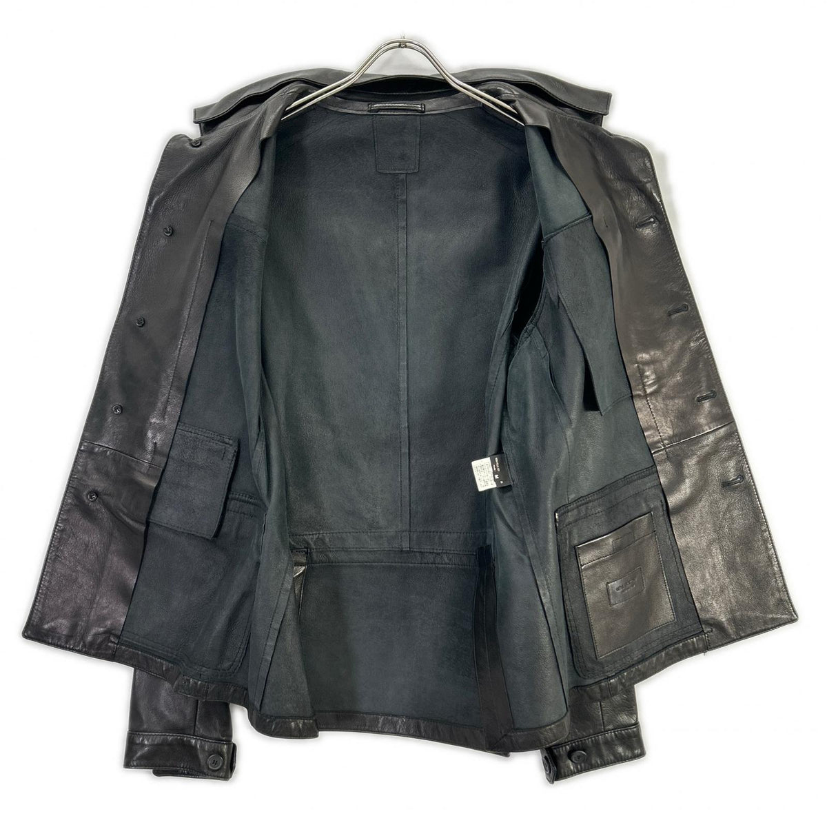 NeilBarrett Lamb Leather Military Jacket Black Size M