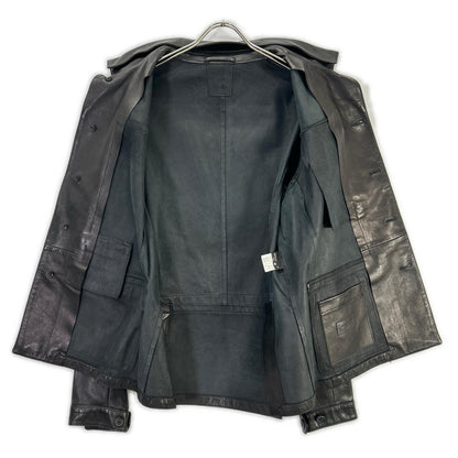 NeilBarrett Lamb Leather Military Jacket Black Size M