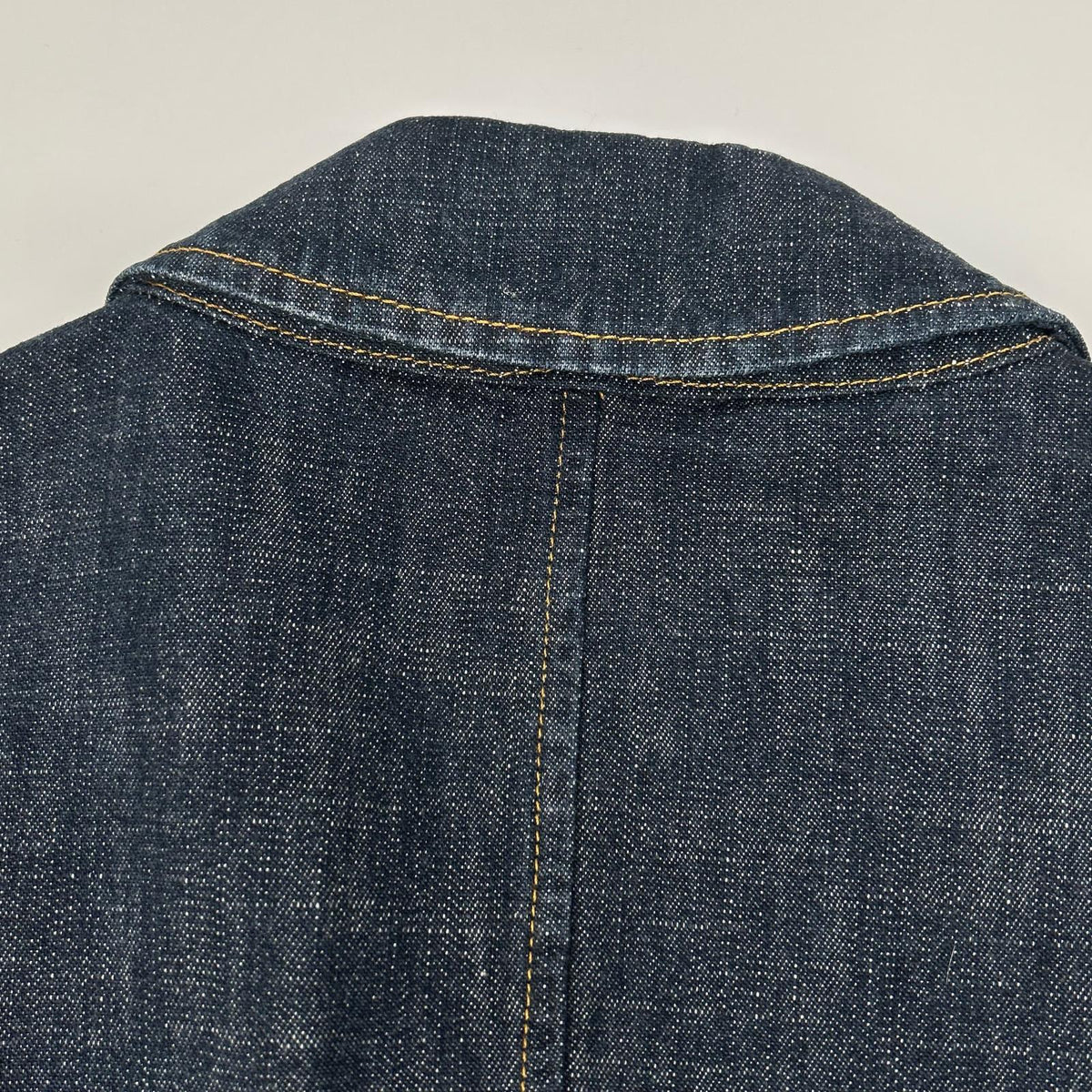 MIUMIU Tailored Stitch Design Denim Jacket Indigo Size 46