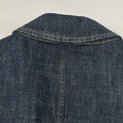MIUMIU Tailored Stitch Design Denim Jacket Indigo Size 46