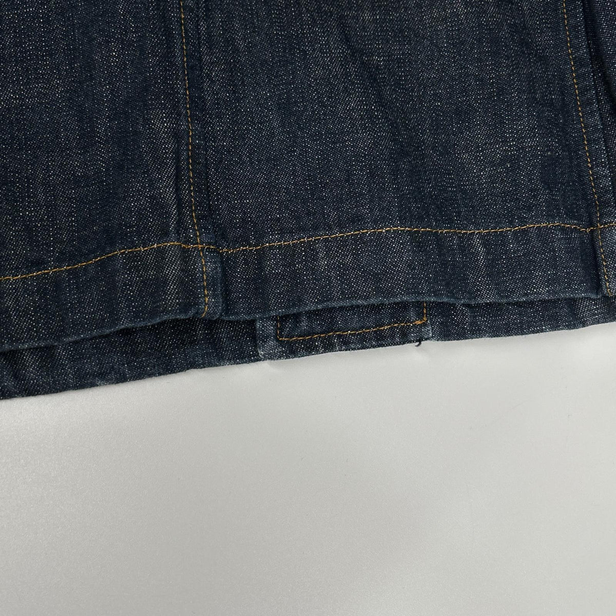 MIUMIU Tailored Stitch Design Denim Jacket Indigo Size 46